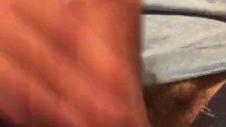 Jerking off a good hard on