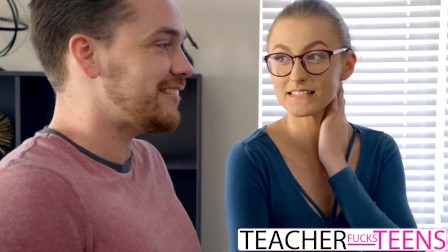 Big Tit Tutor Pisses Off Girlfriend To Get Student Cock For Herself! S3:E9