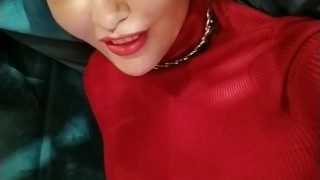 Public restaurant, a madly horny milf no panties in a short dress wants it