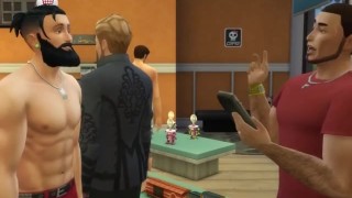 BOSS hires then Fucks Boy looking for a Job - Dirty talk sims 4