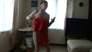 Rubbing My Body Sexy With A Shower Brush...In Red Sexy...LOOK At Me! :-)