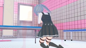 KANKORE KASUMI in the shower room 3D HENTAI
