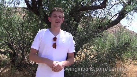 Oliver Dean Naked in the Desert and Busts a Nut