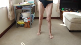 Playing & Dancing With My Hands Painted Nails RED, White Bra & Knickers...!