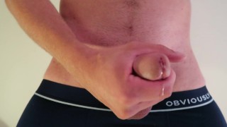 Dripping With Pre-Cum (shaved cock ring)