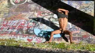 Real Ole Town Road Close Up Shot in Public