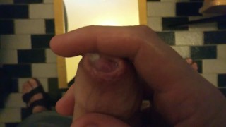 Cumshot on mirror