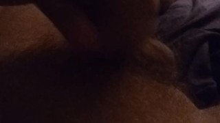 Daddy getting jerked off till he cums