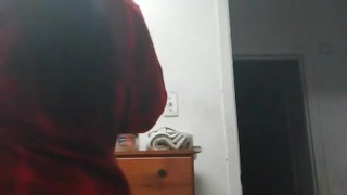 Bbw in checkered shirt and no panties