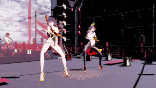 MMD 3d HENTAI 康熙帝と魔鏡で『宵々古今』