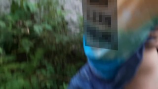 Fucking my teen pup in an abandoned building near a forest
