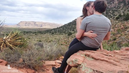Cute Couple Have Sex on Public Trail - LindseyLove