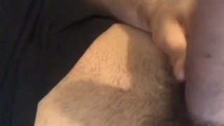 Slapping my Dick on my Belly - Guy Slaps Cock