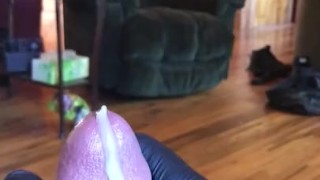 Sounding and rubbing till I cum