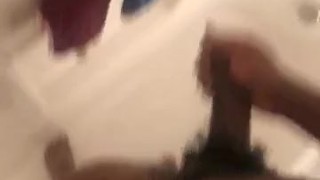 In the shower 