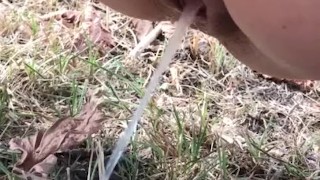 Couldn’t hold her pee any longer