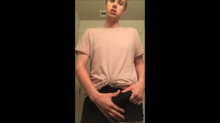 Blonde Twink Cums & Shows off tight hole