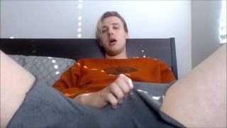 Hunter's Monster Cock Gushes Cum