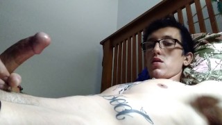 Twink gets a huge load off, someone come clean it off 4 me