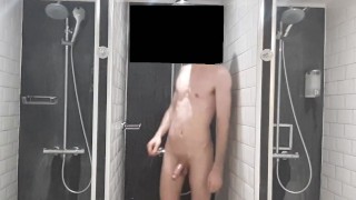 locker room shower