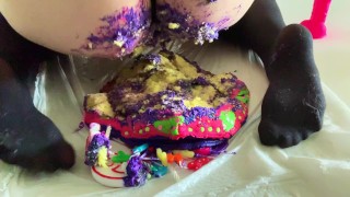 Birthday Cake Food Sitting/Crushing