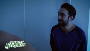 FamilyStrokes - Creepy Stepson Sneaks Into Milf's Room To Fuck