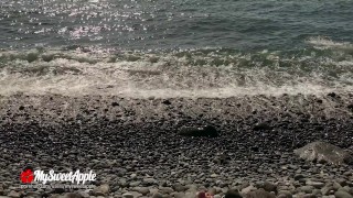 Two Cumshot with Public Flashes and Shower Sex -Amateur Couple MySweetApple