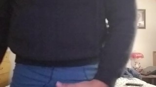 Luke Shows Off Bulge In Blue Boxer Briefs