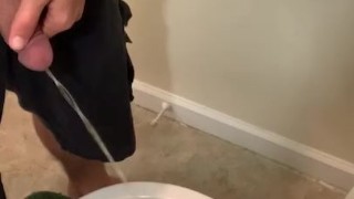 Bathroom pissing