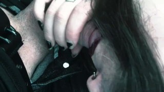 Take this cock goth bitch