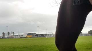 Playing with myself Outside