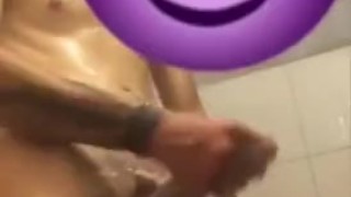 mexican is recording while taking a shower