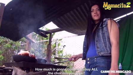 MamacitaZ - Super HOT Colombian Meat Vendor Craves A Different Type Of Meat