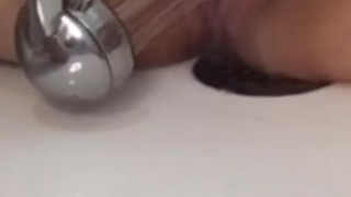 Afternoon shower masterbation. Loud female orgasm. Dirty Talk