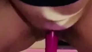 Bouncing my tight pussy on this dick