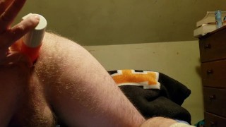 Husband Uses Wife's Dildo in his Ass While Wife isn't Home Pegging Roleplay