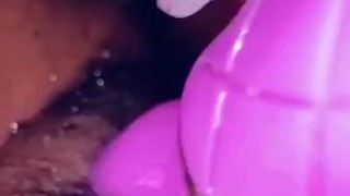 Rubbing clot until huge squirt!