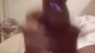 Big pulsing dick oiled up cumshot