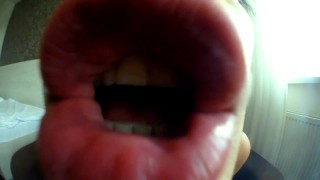 Make out POV ( kissing and licking camera )