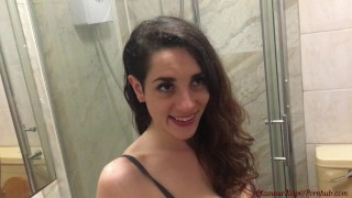 Perfect housemate likes the cock up her ass and cum on her face!