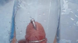 Cock and Balls pumped in pool
