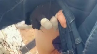 Halloween Week! Glowing Skull Desperate Piss In My Yard... barely made it!