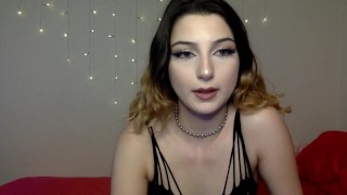 TEEN CAMGIRL W LUSH BLACK LINGERIE AND STOCKINGS CHATURBATE RECORDING PT 7