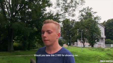 CZECH HUNTER 472 -  Preppy Euro Twink Becomes Gay For Pay
