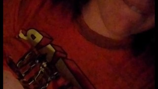 Cute slutty nerd pounds her tight pussy with vibrator