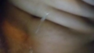Stroking my freshly shaved cock and cumming
