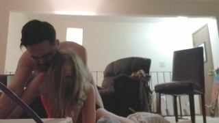 Button Tickles Tip...Tip pees on her 