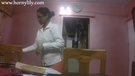 indian Teacher Seducing Her College Student With Sex
