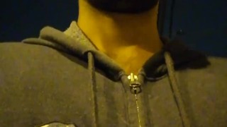 Young Latino Jerking His Big Uncut Cock In Public Through His Sport Pants
