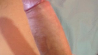 My cum floods me. Homemade